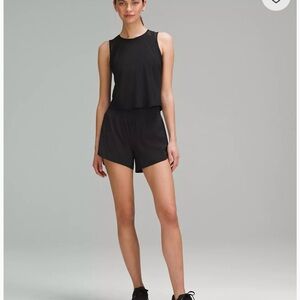 Lululemon Track That mid rise shorts. 3 inch inseam. Size 4. Black.